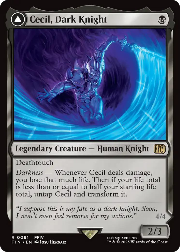 Cecil, Dark Knight // Cecil, Redeemed Paladin (FIN-091) - FINAL FANTASY - Image 8
