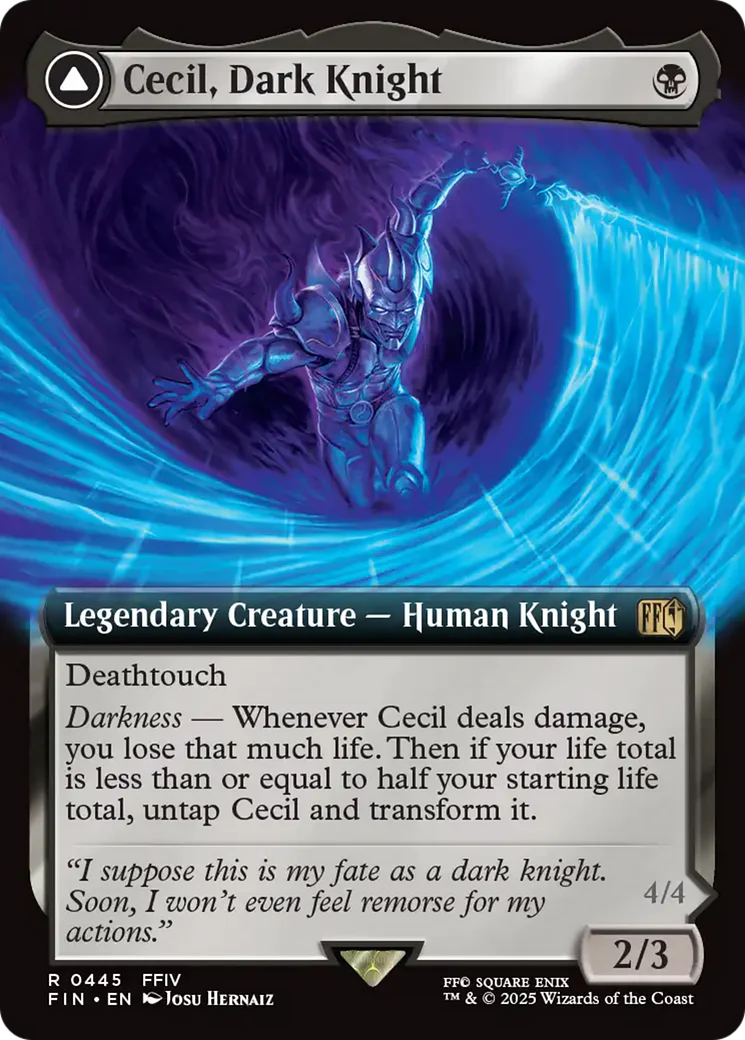 Cecil, Dark Knight // Cecil, Redeemed Paladin (FIN-445) - FINAL FANTASY: (Extended Art) - Image 5