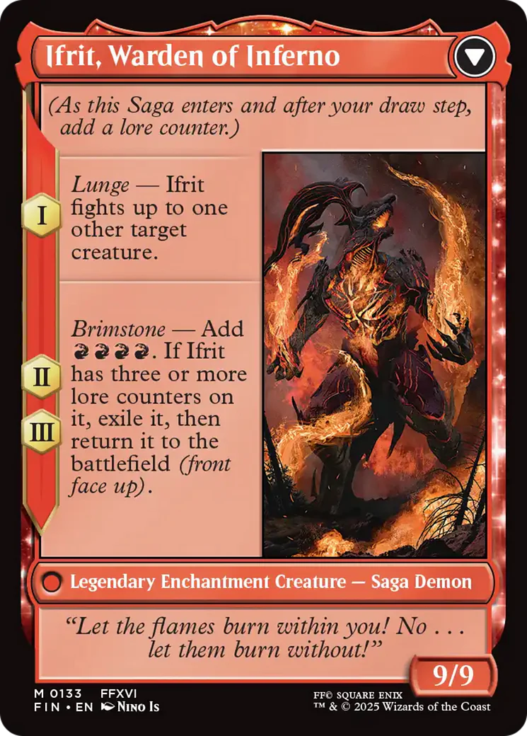 Clive, Ifrit's Dominant (FIN-133) - FINAL FANTASY: (enchantment) - Image 3