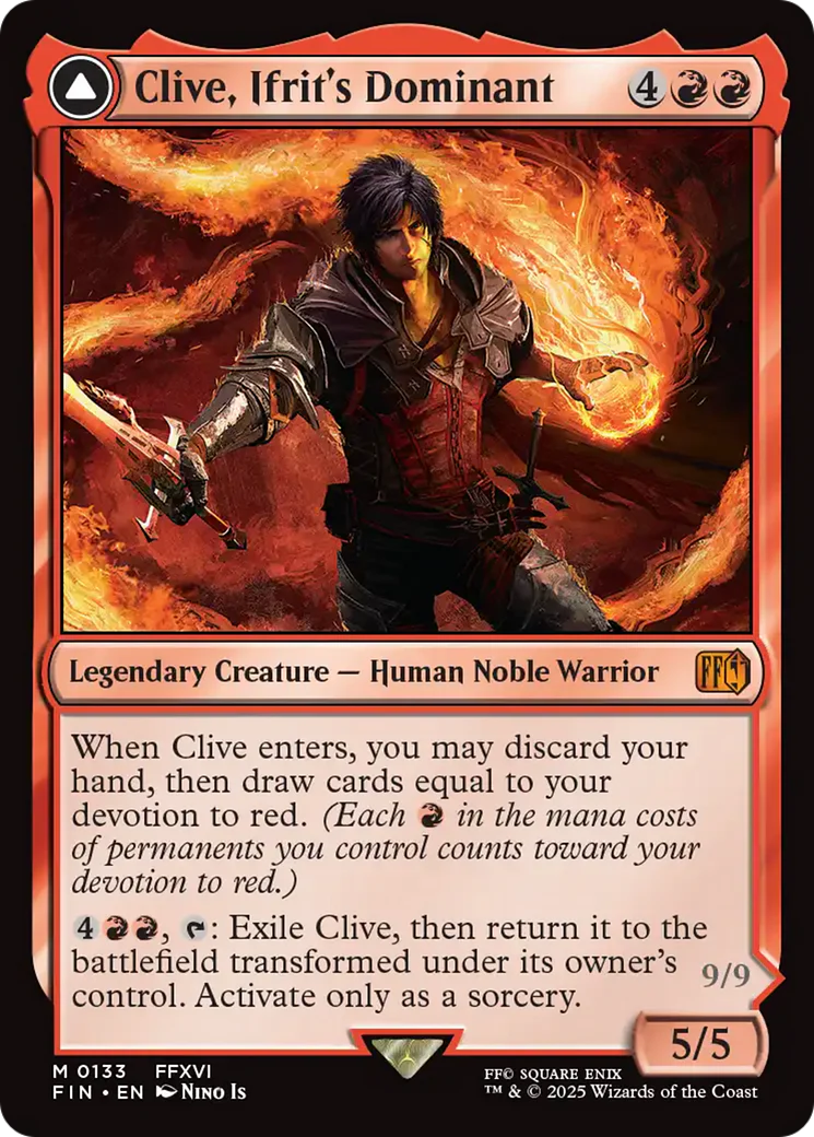 Clive, Ifrit's Dominant (FIN-133) - FINAL FANTASY: (enchantment) Foil - Image 7