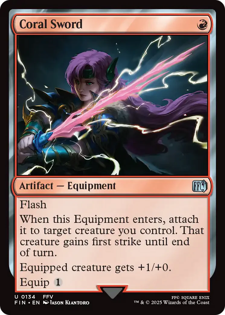 Coral Sword (FIN-134) - FINAL FANTASY Foil