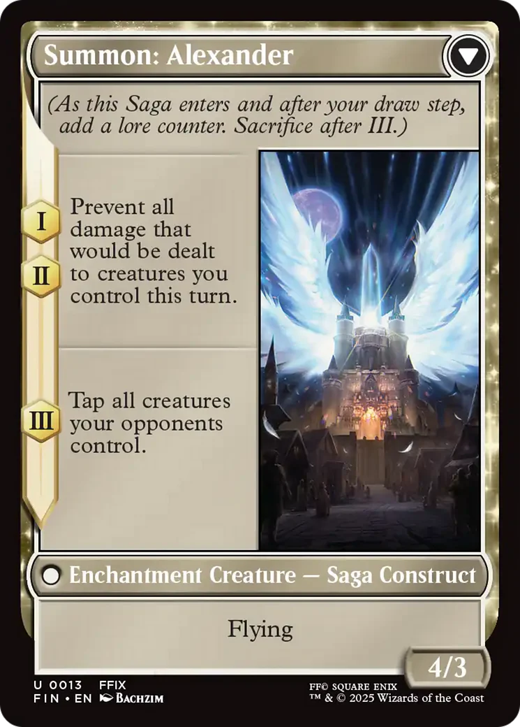 Crystal Fragments // Summon: Alexander (FIN-013) - FINAL FANTASY: (enchantment) Foil - Image 4
