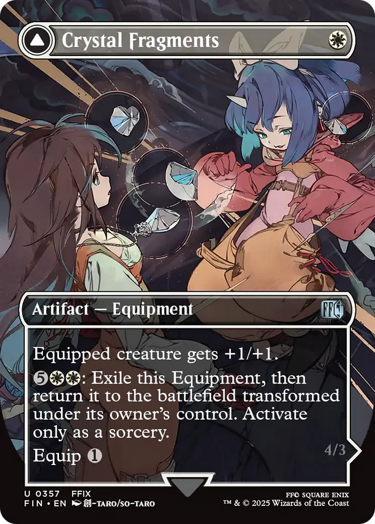 Crystal Fragments // Summon: Alexander (FIN-357) - FINAL FANTASY: (enchantment) (Borderless) Foil - Image 7