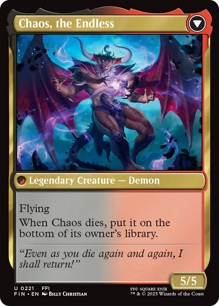 Garland, Knight of Cornelia // Chaos, the Endless (FIN-221) - FINAL FANTASY Foil - Image 4