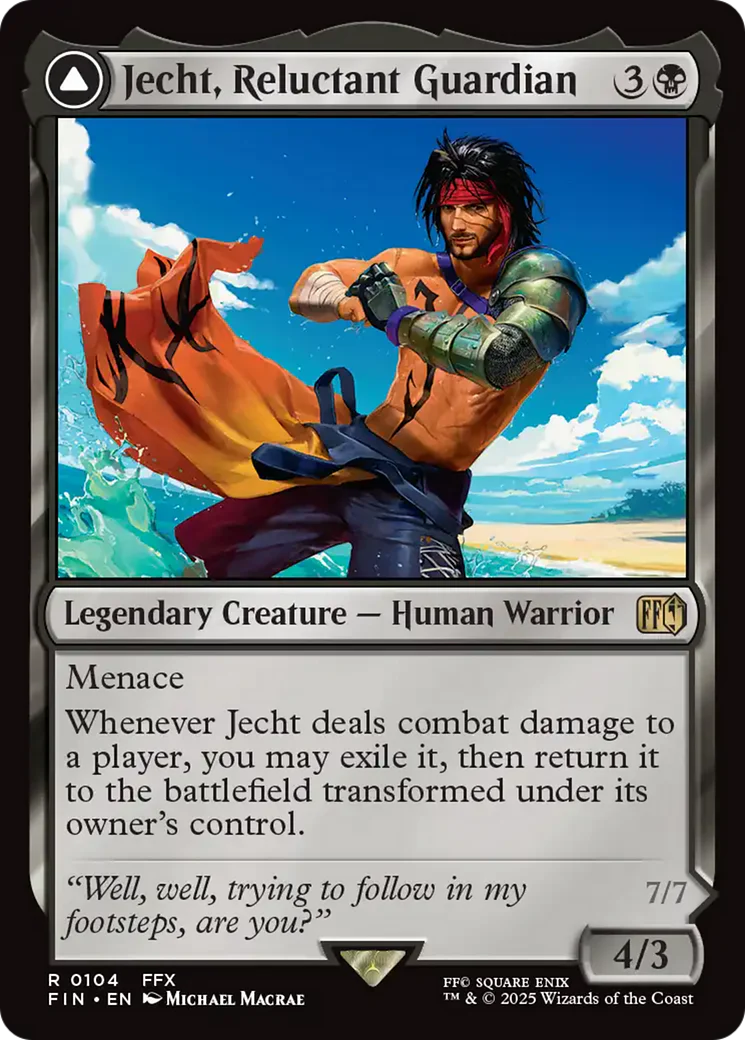 Jecht, Reluctant Guardian // Braska's Final Aeon (FIN-104) - FINAL FANTASY: (enchantment) - Image 2