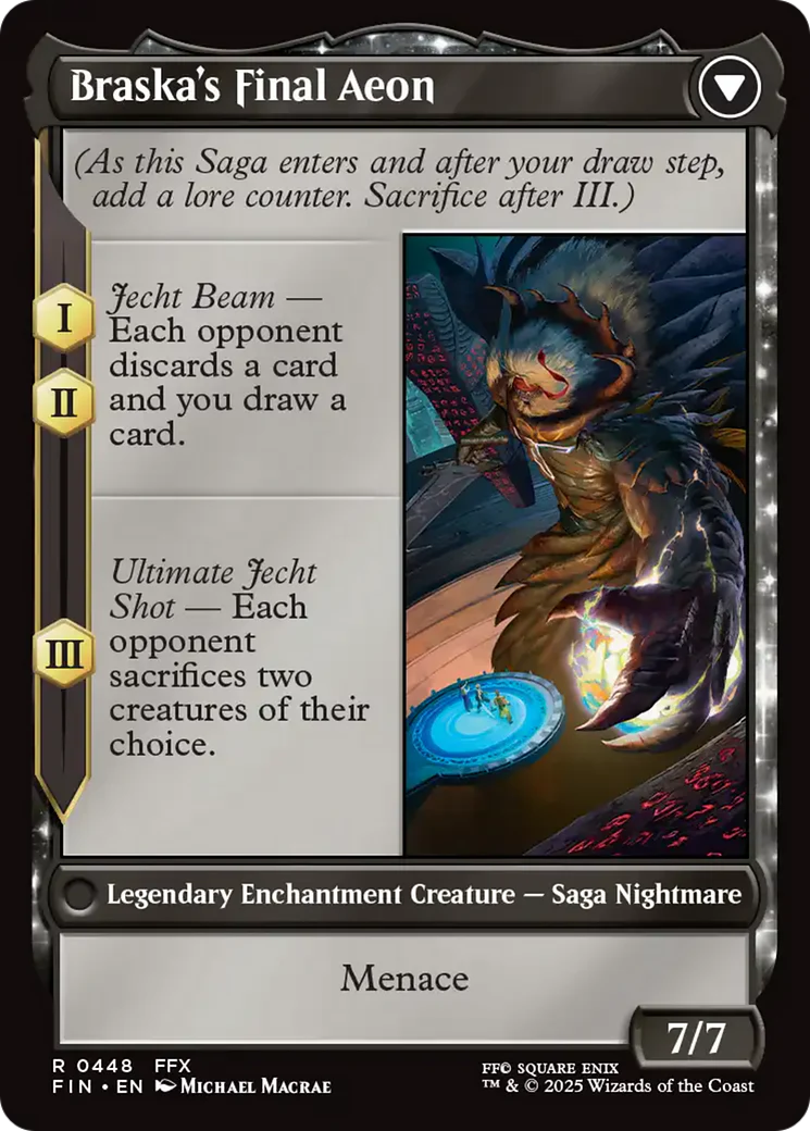 Jecht, Reluctant Guardian // Braska's Final Aeon (FIN-448) - FINAL FANTASY: (enchantment, Extended Art) Foil - Image 5