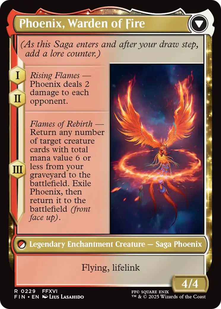 Joshua, Phoenix's Dominant // Phoenix, Warden of Fire (FIN-229) - FINAL FANTASY: (enchantment) - Image 5