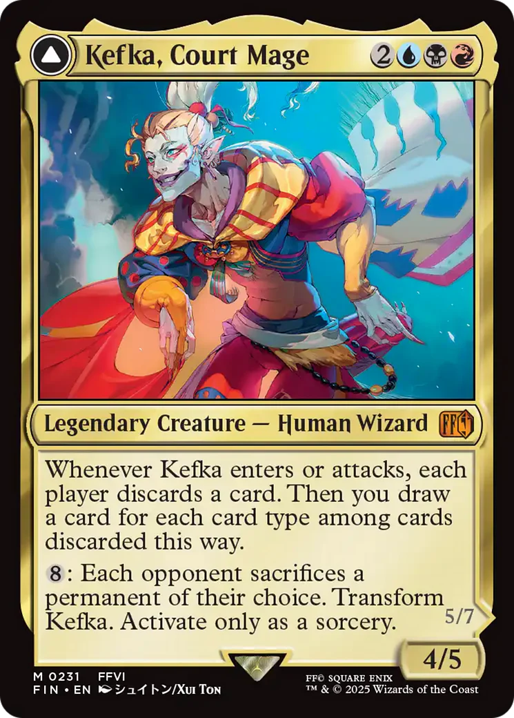 Kefka, Court Mage // Kefka, Ruler of Ruin (FIN-231) - FINAL FANTASY - Image 4