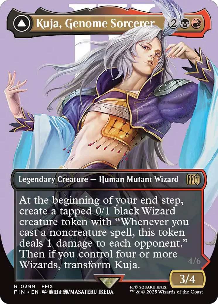 Kuja, Genome Sorcerer // Trance Kuja, Fate Defied (FIN-399) - FINAL FANTASY (Borderless) Foil - Image 2