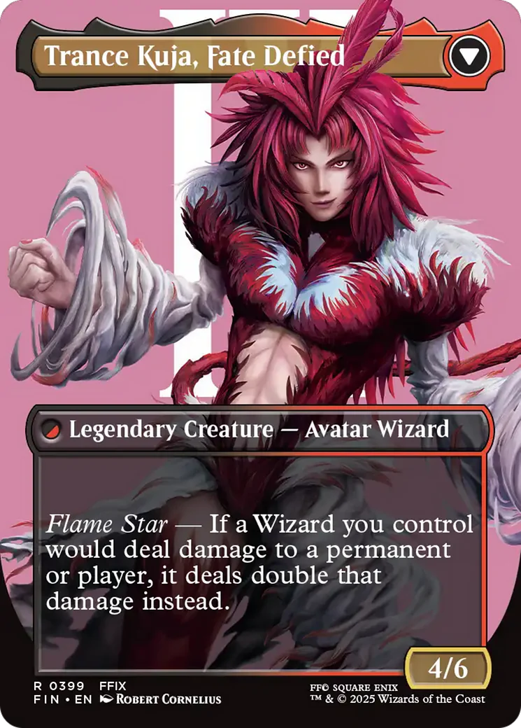 Kuja, Genome Sorcerer // Trance Kuja, Fate Defied (FIN-399) - FINAL FANTASY (Borderless) Foil - Image 6
