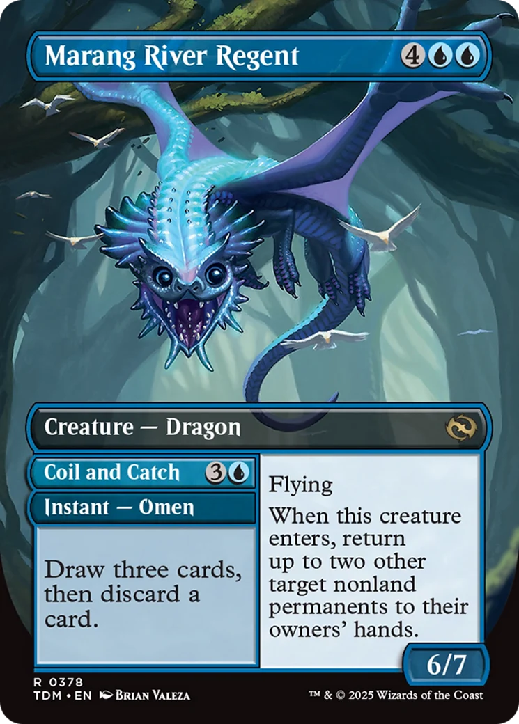 Marang River Regent // Coil and Catch // Marang River Regent (TDM-378) - Tarkir: Dragonstorm (Borderless) - Image 3