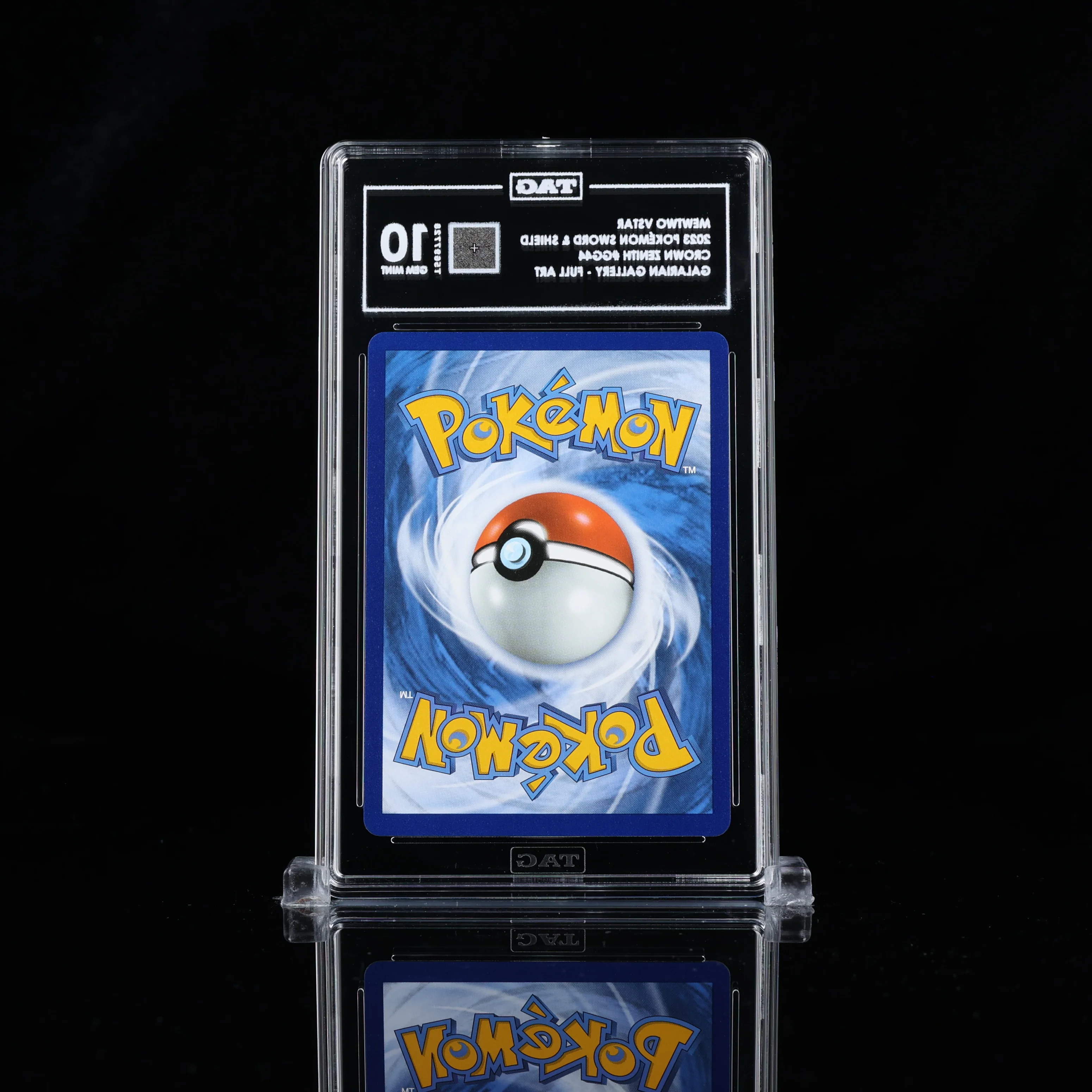 MEWTWO VSTAR 2023 POKÉMON SWORD & SHIELD #GG44 CROWN ZENITH GALARIAN GALLERY FULL ART - ULTRA RARE TAG Gem Mint 10 - Image 2