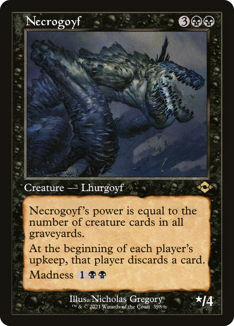 Necrogoyf (MH2-398) - Modern Horizons 2 Etched Foil