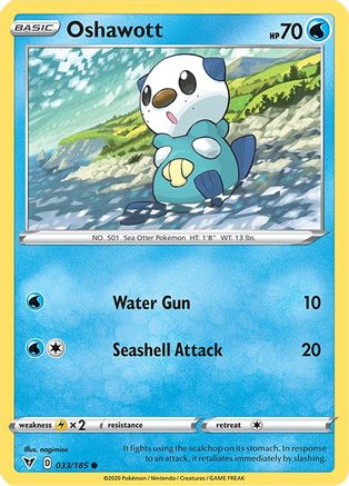 Oshawott 33/185 - SWSH04 Vivid Voltage