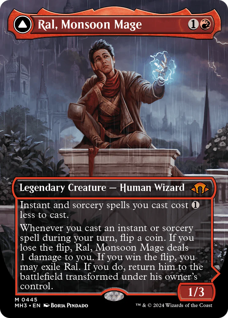 Ral, Monsoon Mage (Borderless) (MH3-445) - Modern Horizons 3 (Borderless) - Image 2