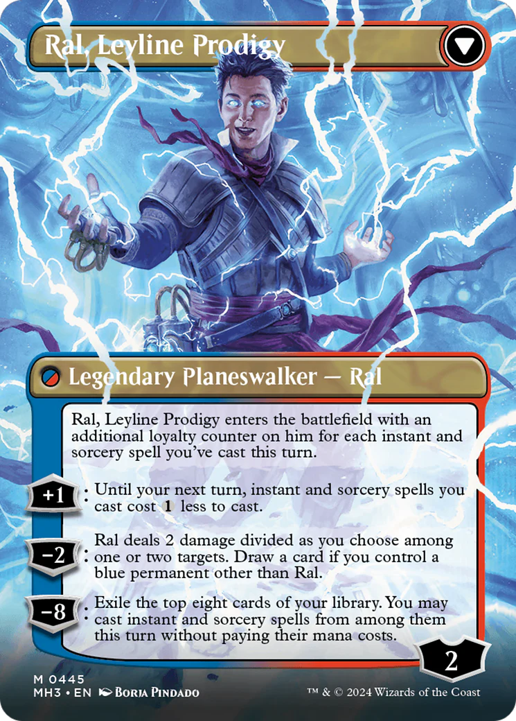 Ral, Monsoon Mage (Borderless) (MH3-445) - Modern Horizons 3 (Borderless) Foil - Image 3