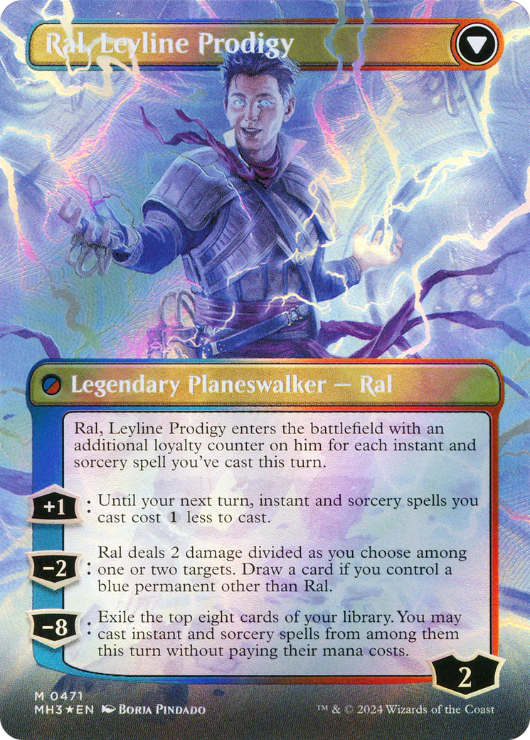 Ral, Monsoon Mage (Borderless) (Textured Foil) (MH3-471) - Modern Horizons 3 (Borderless) Foil - Image 3