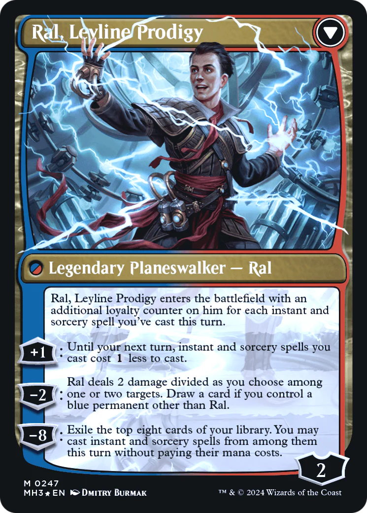 Ral, Monsoon Mage // Ral, Leyline Prodigy (PRE-247) - Modern Horizons 3 Promos Foil - Image 3