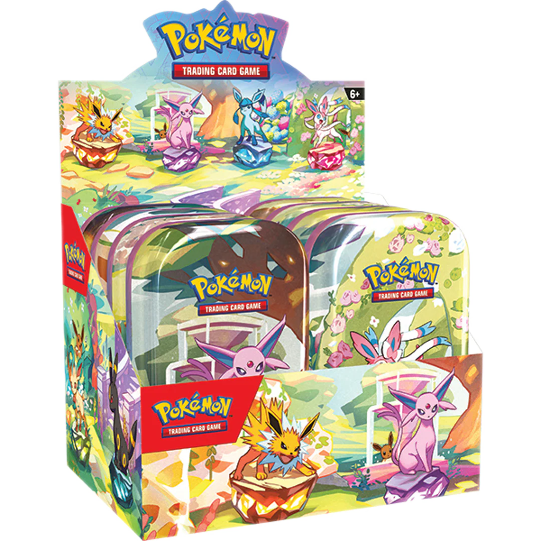 Scarlet & Violet: Prismatic Evolutions Mini Tin Display (Set of 8)