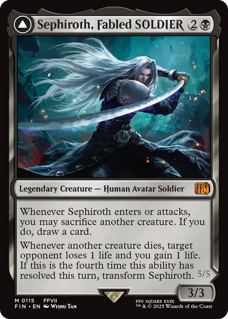 Sephiroth, Fabled SOLDIER // Sephiroth, One-Winged Angel (FIN-115) - FINAL FANTASY Foil - Image 3
