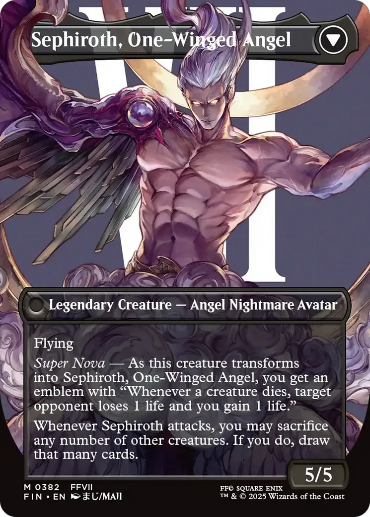 Sephiroth, Fabled SOLDIER // Sephiroth, One-Winged Angel (FIN-382) - FINAL FANTASY (Borderless) - Image 2