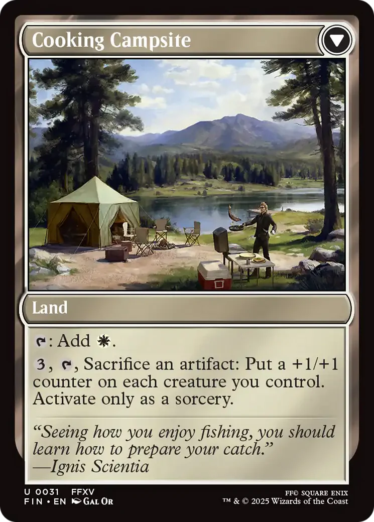 Sidequest: Catch a Fish // Cooking Campsite (FIN-031) - FINAL FANTASY: (enchantment) - Image 4