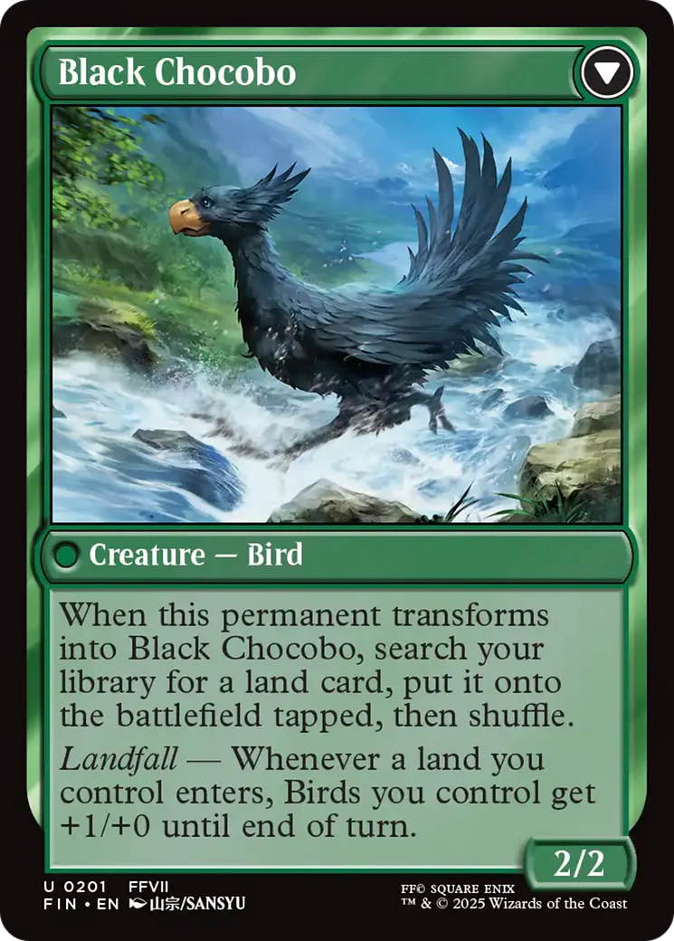 Sidequest: Raise a Chocobo // Black Chocobo (FIN-201) - FINAL FANTASY: (enchantment) - Image 5