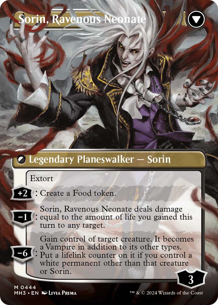 Sorin of House Markov (Borderless) (MH3-444) - Modern Horizons 3 (Borderless) Foil - Image 3
