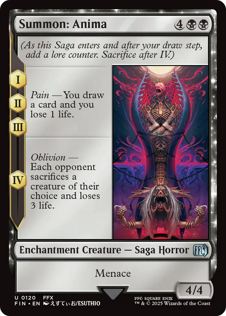 Summon: Anima (FIN-120) - FINAL FANTASY: (enchantment) Foil