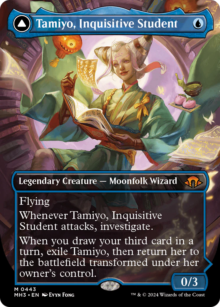 Tamiyo, Inquisitive Student (Borderless) (MH3-443) - Modern Horizons 3 (Borderless) Foil - Image 2