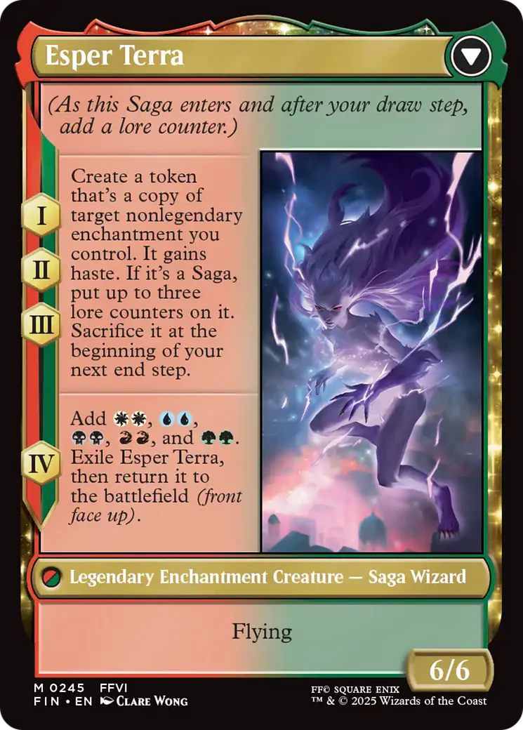 Terra, Magical Adept // Esper Terra (FIN-245) - FINAL FANTASY: (enchantment) Foil - Image 3