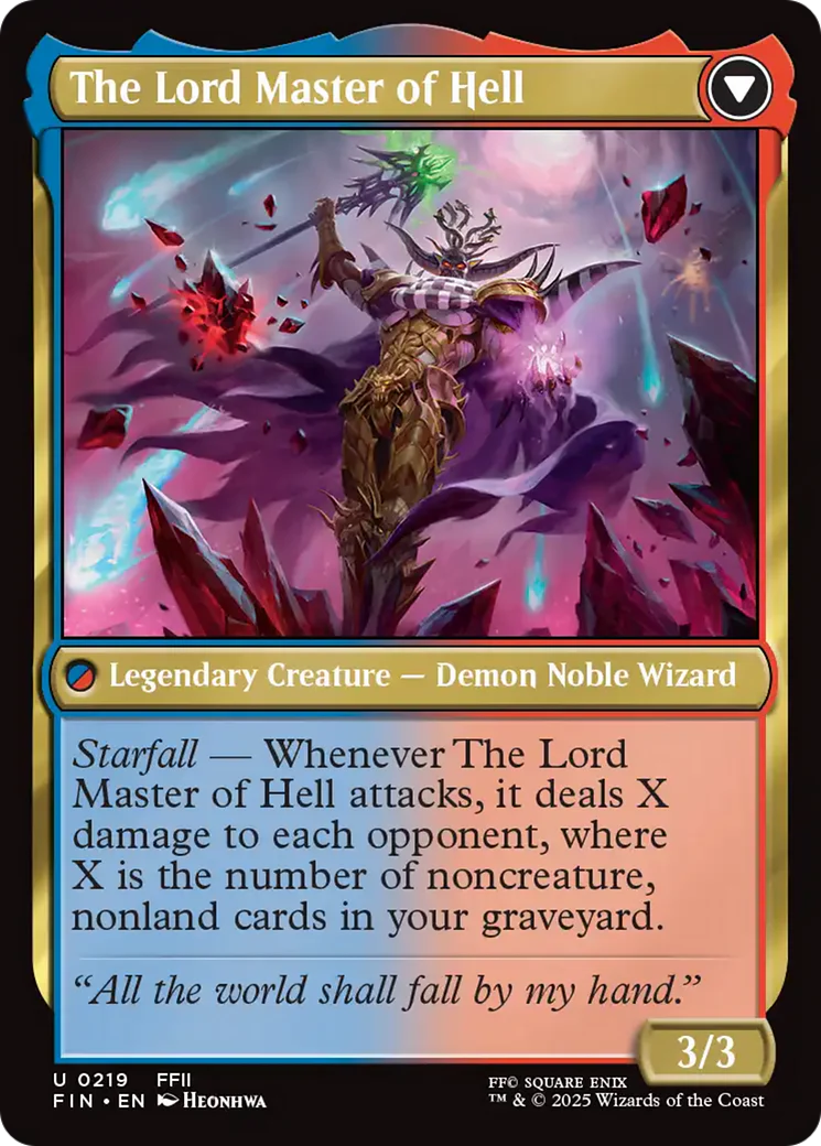 The Emperor of Palamecia // The Lord Master of Hell (FIN-219) - FINAL FANTASY Foil - Image 5