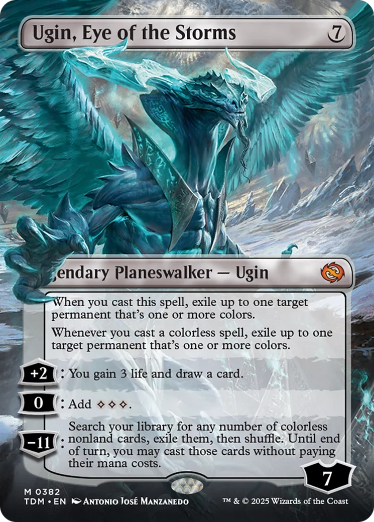 Ugin, Eye of the Storms // Ugin, Eye of the Storms (TDM-382) - Tarkir: Dragonstorm (Borderless) - Image 3