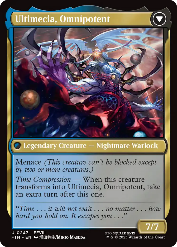Ultimecia, Time Sorceress // Ultimecia, Omnipotent (FIN-247) - FINAL FANTASY Foil - Image 4
