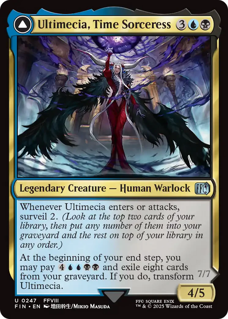 Ultimecia, Time Sorceress // Ultimecia, Omnipotent (FIN-247) - FINAL FANTASY Foil - Image 5
