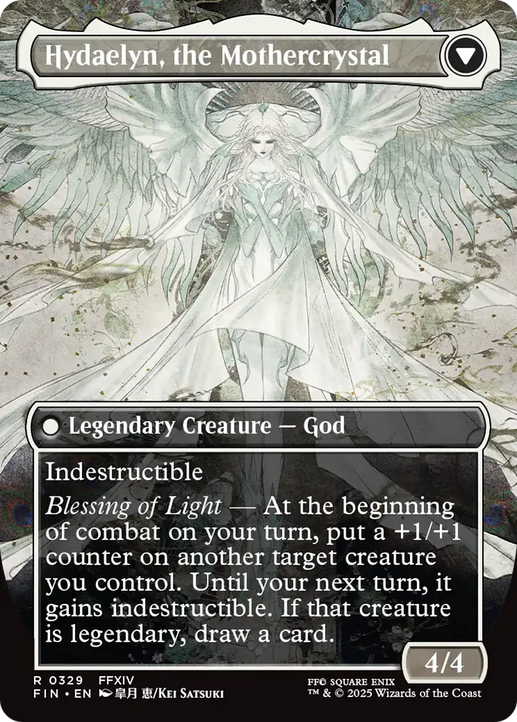 Venat, Heart of Hydaelyn // Hydaelyn, the Mothercrystal (FIN-329) - FINAL FANTASY (Borderless) Foil - Image 3