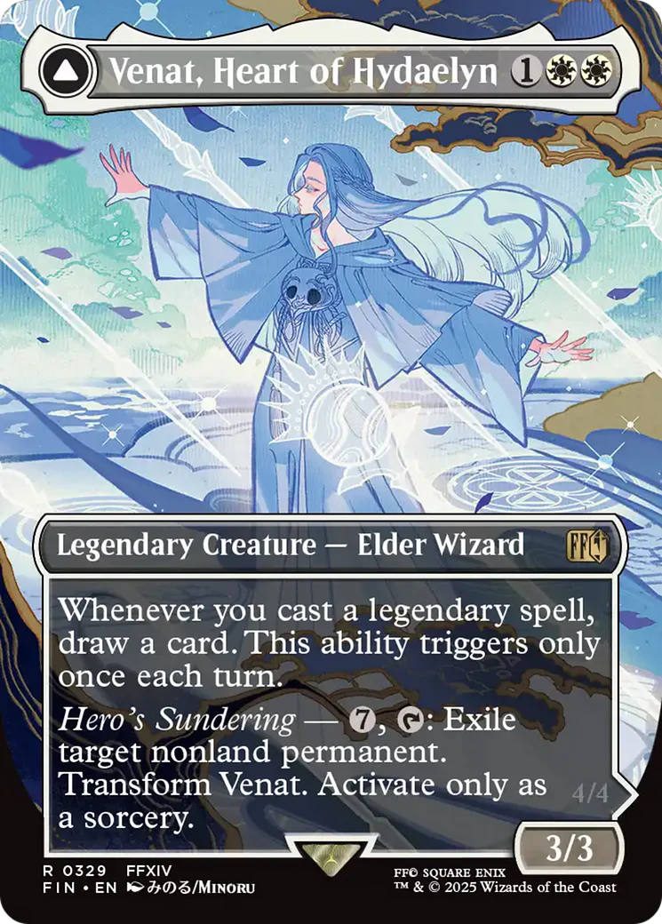 Venat, Heart of Hydaelyn // Hydaelyn, the Mothercrystal (FIN-329) - FINAL FANTASY (Borderless) Foil - Image 7