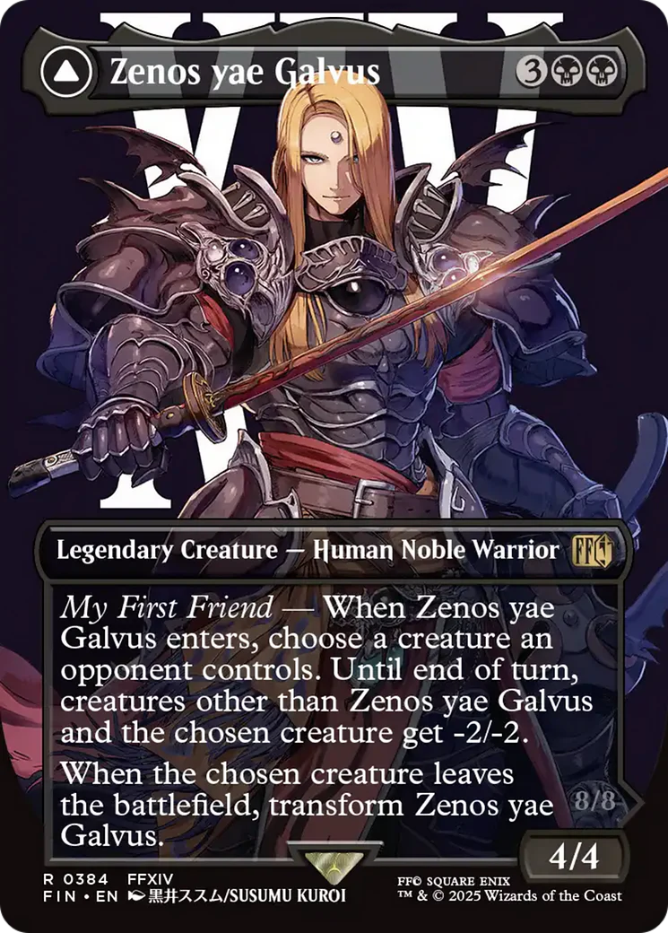 Zenos yae Galvus // Shinryu, Transcendent Rival (FIN-384) - FINAL FANTASY (Borderless) Foil - Image 5